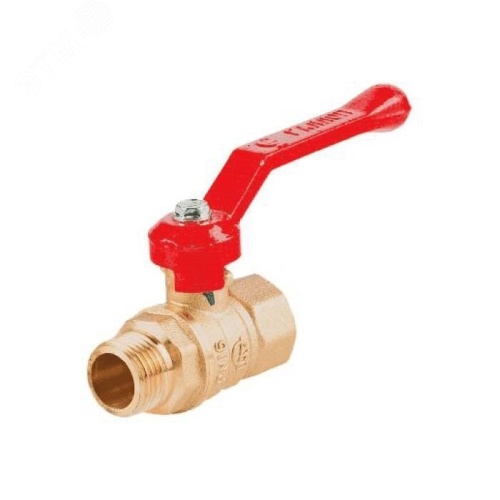 Кран шаровой Ду40 Ру16 ВН полнопроходной рычаг, латунный | код 103194 | Галлоп