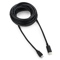 Кабель DisplayPort->HDMI Cablexpert CC-DP-HDMI-10M, 10м, 20M/19M, черный, экран, пакет | код CC-DP-HDMI-10M | Cablexpert