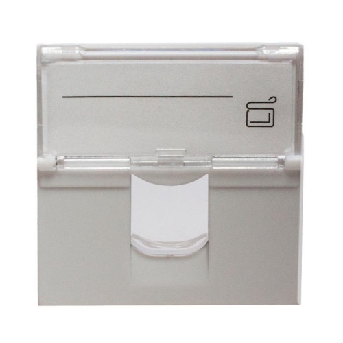 Панель лицевая 1 порт (45х45 Keystone шторка откидное маркировочное окно) (DIY упак.) | код 10-0301-1 | SUPRLAN фото 3