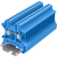 TU2.5-2-BU Клемма TU 1-1 проходная винтовая, сеч.2.5мм2, син., шт | код TU2.5-2-BU | SUPU