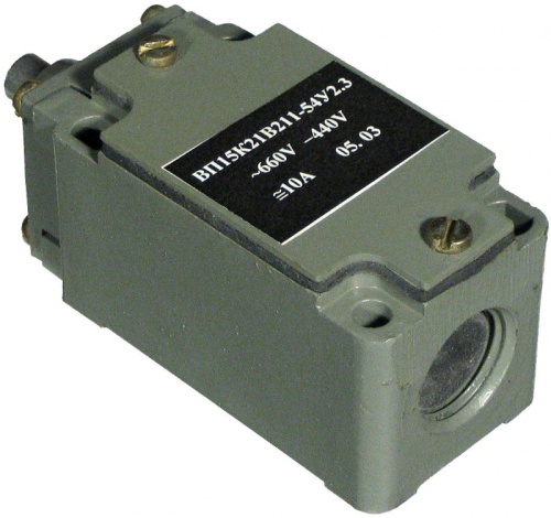 Выключатель путевой ВП-15К21А211-54У2.8, толкатель, 10А, 1з+1р, прямого действия, IP54 | код A8014-34129504 | РЕЛЕ И АВТОМАТИКА