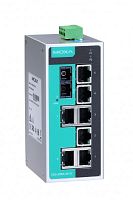 Коммутатор EDS-208A-S-SC-T 8 port switch, 7 x 10/100 TX, 1 x 100 FX (singlemode), dual power, t:-40/+75 | код 00-06022387 | MOXA
