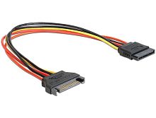 Удлинитель кабеля питания SATA Cablexpert CC-SATAMF-01, 15pin(M)/15pin(F), 30см | код CC-SATAMF-01 | Cablexpert