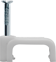 Скоба крепежная прямая с гвоздем d12мм NCS-12-50 | Код. 71086 | Navigator