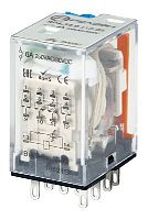 RP4.34.9.110.05 Промежуточное реле 4 перекидных контакта 6А (= 110В DC) блокируемая кнопка проверки + светодиод | код RP434911005 | РЕЛЕОН