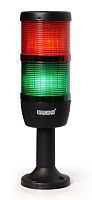 IK72L220XM01 Сигнальная колонна 70 мм, красная, зеленая 220 В, светодиод LED | код IK72L220XM01 | EMAS