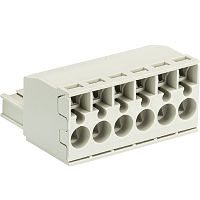 Розеточный разъем, угловой, на кабель, шаг 5,08 мм, 8 полюсов, номинальное сечение: 2,5 мм кв., пружинная фиксация провода, 400V, 12А, с маркировкой, цвет: серый, серия 8213 BFK | код 25.840.0853.0 | Wieland