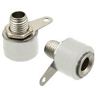 Гнездо RUICHI 10-0061 AL белый, монтаж на панель | код 96026 | Ruichi