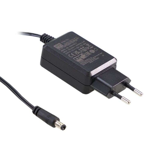 Источник питания AC-DC адаптер, 15Вт, вход 90…264В AC/127…370В DC, выход 15В/1A, изоляция 3000В AC, размеры 57.6х42.1х24.7мм, -20…+70С, тип штекера P1J, двухштырьковая евровилка | код SGAS15E15-P1J | MeanWell