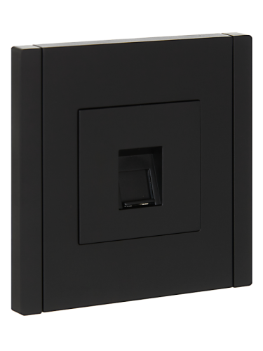 FORTE&PIANO Роз. комп. RJ45 кат.5E FP132 чер. IEK | код FP-K10-1-K02 | IEK