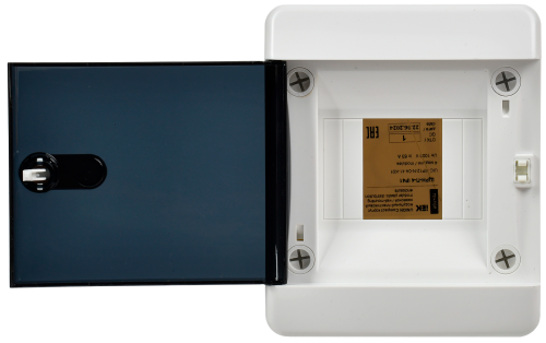UNION Compact Корпус пластиковый ЩРН-П-4 IP41 черная прозрачная дверь IEK | код UIC-KP12-N-04-41-K01 | IEK фото 5