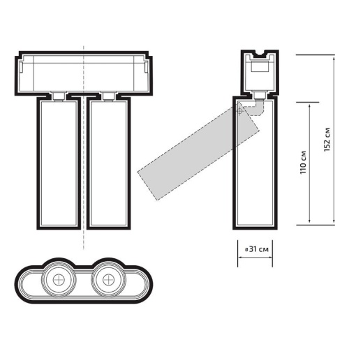 Светильник трековый светодиодный низковольтный ДПО16 2016 2X8W 4000K 24° черный IP20 Jazzway | код 5056558 | JazzWay фото 3 Светильник трековый светодиодный низковольтный ДПО16 2016 2X8W 4000K 24° черный IP20 Jazzway | код 5056558 | JazzWay фото 3
