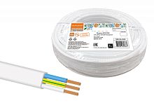 Провод ПУГСП (ПУГНП) 3х4 (бухта 20м) белый Народный ТРТС | код SQ0126-0224 | РЭМЗ ТМ