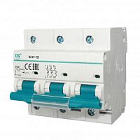 Автоматический выключатель ВА 47-125_3 полюса 100А ток к.з. 10кА хар-ка С ESQ | код 14.03.03.000002 | ESQ