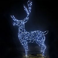 Декоративная 3D Олень стилизованный малый 160 см | код 501-456 | NEON-NIGHT