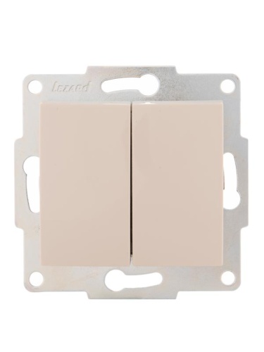 Механизм выключателя 2-кл. 1п СП Karina 10А IP20 крем. LEZARD 707-0388-101