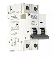 Автоматический выключатель HGD63-M 2PMDS0000C 00006 2 полюса, 6А, ток к.з. 6kA, хар-ка D (STANDARD) | код 13.04.001002 | HYUNDAI