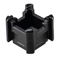 Держатель шины 10x3 / 6x6, пластик, цвет: черный | код Z1.980.0253.0 | Wieland