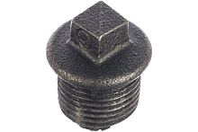 Заглушка чугунная Ду15 (1/2') НР | код 128-0903 | Fittex PLUS