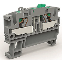 Клемма с размыкателем на 4 кв.мм синяя | код ZEFS400BL | DKC