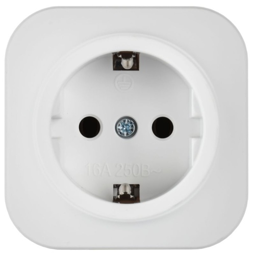GLORY Розетка 1-местная для открытой установки с заземлением без защитных шторок 16А РС20-3-ХБм белый матовый IEK | код ERH11-K01M-16 | IEK фото 2 GLORY Розетка 1-местная для открытой установки с заземлением без защитных шторок 16А РС20-3-ХБм белый матовый IEK | код ERH11-K01M-16 | IEK фото 2