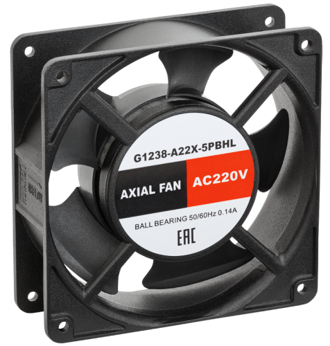 Вентилятор осевой SILART, 120 х 120 х 38, 220 VAC, подшипник качения | код G1238-A22X-5PBHL| SILART