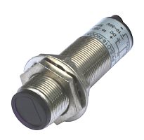 Фотодатчик диффузионный, М18х1, зона срабатывания до 30 см, -10 +60 С, 12…24 VDC, IP67, выход: NPN NO + NC, макс. ток 200 мА, время реакции 3 мс, кабель 2 м | код PES-D18-NOC30D (cable) | INNOCONT