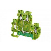 Клемма заземления винтовая 2,5 мм2, двухуровневая, на 4 подключения TGQ2.5-2T | код 1202100000 | Elmex