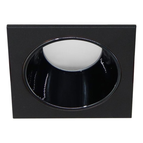 Светильник ДВО-13w G5.3 без лампы квадратный черный/черный хром | код 51408 | Feron Светильник ДВО-13w G5.3 без лампы квадратный черный/черный хром | код 51408 | Feron