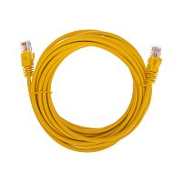 Патч-корд U/UTP, CAT 5e, RJ45-RJ45, 26AWG, LSZH, желтый, 5м REXANT | код 02-0105-5 | REXANT