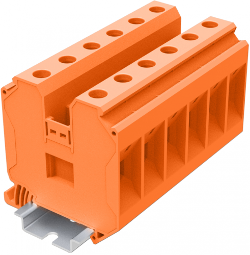 TU35-2-OG Клемма TU 1-1 проходная винтовая, сеч.35мм2, оранж., шт | код TU35-2-OG | SUPU