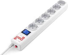 Сетевой фильтр Powercube SPG(5+1)-B-6 1.9м (6 розеток) серый (коробка) | код 2018741 | POWERCUBE