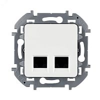 Розетка компьютерная 2-м Inspiria RJ45 кат.5E UTP бел. | код 673835 | Inspiria(группа Legrand)