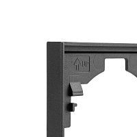 Рамка STRONG 4-постовая графит | код KR-78-0754-6 | REXANT