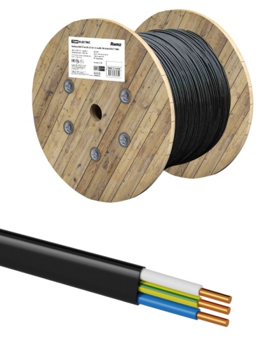 Кабель ВВГ-П нг(А)-LS 3х1,5 ок(N,PE)-0,66 ГОСТ (на катушке 200м) TDM | код SQ0117-0556 | РЭМЗ ТМ Кабель ВВГ-П нг(А)-LS 3х1,5 ок(N,PE)-0,66 ГОСТ (на катушке 200м) TDM | код SQ0117-0556 | РЭМЗ ТМ