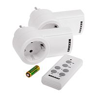 Радиоуправляемая розетка c пультом RX-002 (один пульт, две розетки) | код 10-6025 | REXANT