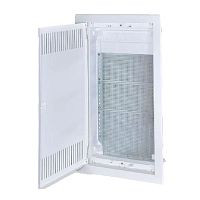 Встраиваемый слаботочный щит Nova 3 габарит с металлической перфорированной дверью IP40 EKF | код nv-mb-pmd-3 | EKF