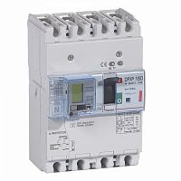 Автоматический выключатель DPX3 160 - термомагн. расц. - с диф. защ. - 36 кА - 400 В~ - 4П - 125 А | код. 420116 | Legrand 