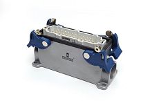 Вилка, 4-фиксатора, 2-боковых ввода, 24 полюса, 16А | код EBM24FD24 | EMAS