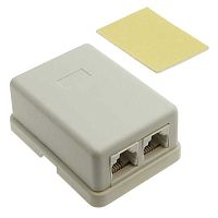 Разъём RJ RUICHI TJC-6P4Cx2, 2 гнезда | код 72072 | Ruichi