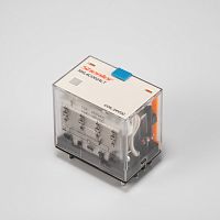 Реле сер. RKL, 4CO, встав., 12VDC, с свет. диод., тест. кноп. | код RKL4CO012LT | Shenler
