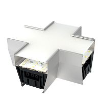 Светильник коннектор 6Вт 660лм 3000К-4000К-6400К X-образный с ручным переключением режимов серебр. 160х160х70мм возмож. соедин. в линию AL4036X RetailRay FERON 51874