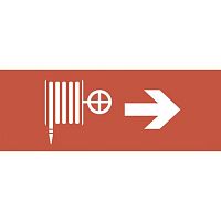 Этикетка самоклеющаяся 350х130мм Пожарный кран/стрелка направо SSA-101 INFO-SSA-107 | код Б0048476 | ЭРА