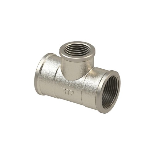 Тройник переходной латунь внутр./внутр./внутр. резьба 1х1/2х1дюйм никель (инд. упак.) | код 34922 | RTP Тройник переходной латунь внутр./внутр./внутр. резьба 1х1/2х1дюйм никель (инд. упак.) | код 34922 | RTP