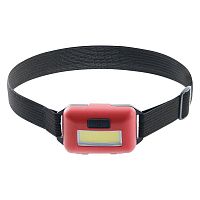 Фонарь налобный светодиодный работающий от батареек 3хAAA 2Вт COB IP44 пластик TH2308 FERON 41712