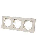 Рамка 3-х постовая сл. кость Сенеж TDM | код SQ1816-0156 | TDM