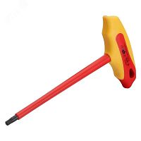 Ключ диэлектрический шестигранный Т-образный 4 мм серия ПРОФИ | код 73231 | КВТ