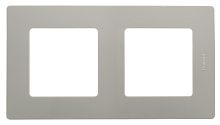 ETIKA Рамка 2 поста светлая галька | код 672522 | Legrand