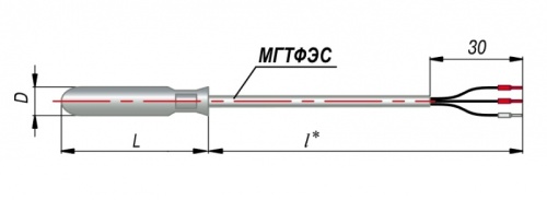 Термопреобразователь сопротивления ДТС314-РТ1000.В3.400/10,2 | код 150997 | ОВЕН