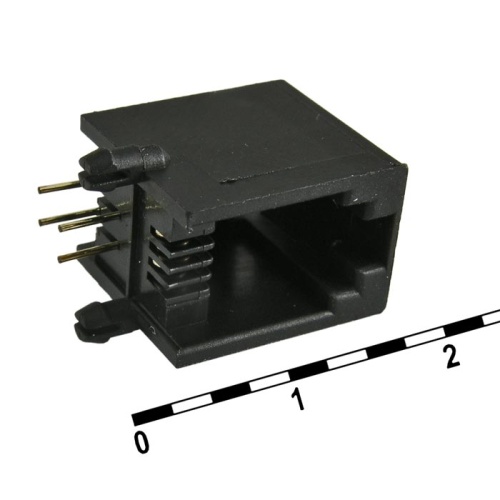 Разъём RJ RUICHI TJ4P4C, под пайку | код 71946 | Ruichi Разъём RJ RUICHI TJ4P4C, под пайку | код 71946 | Ruichi